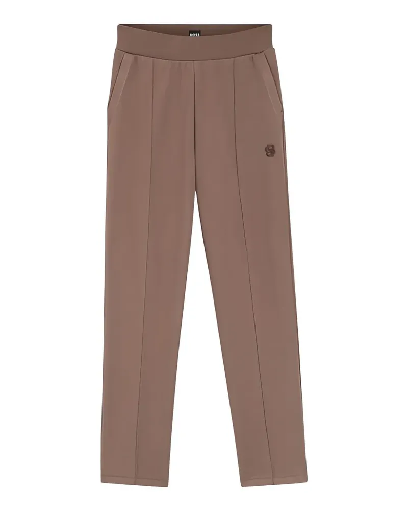 HUGO BOSS cotton-blend trousers - Braun Braun