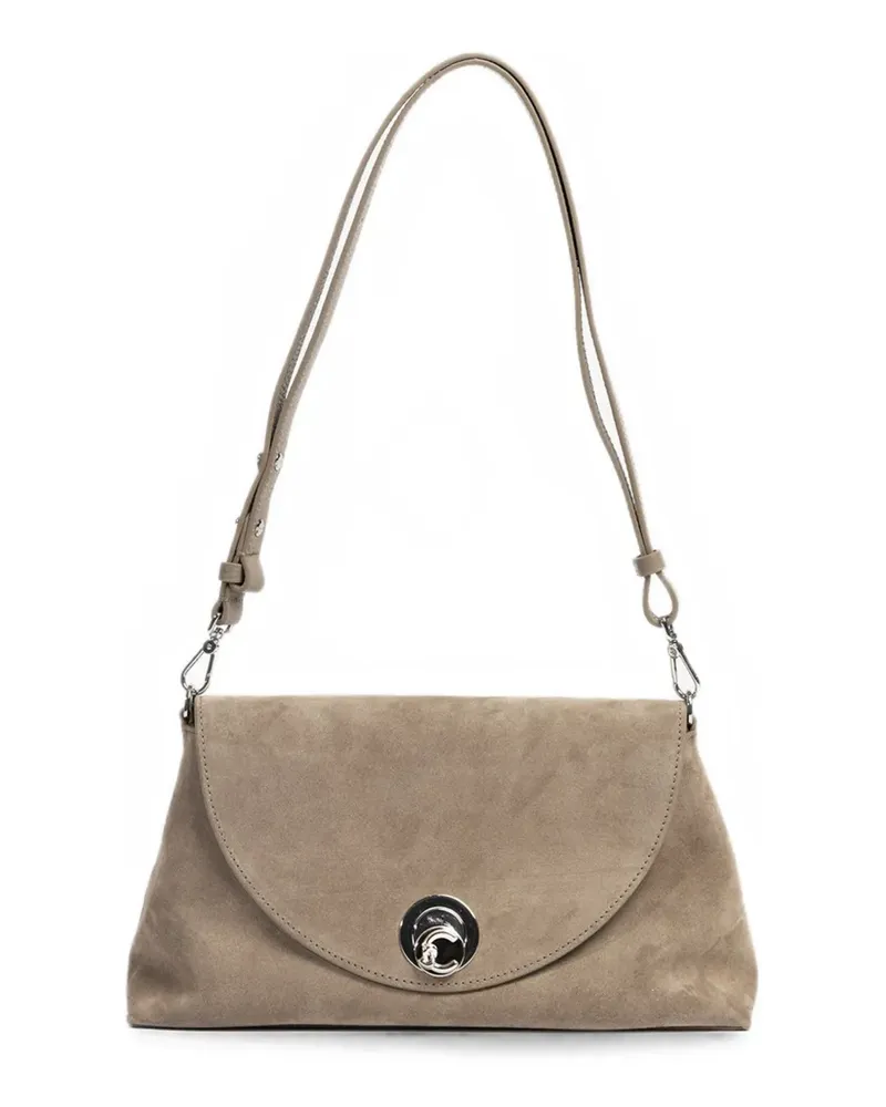 Coccinelle Mittelgroße Nikla Schultertasche mit Drehverschluss - Nude Nude