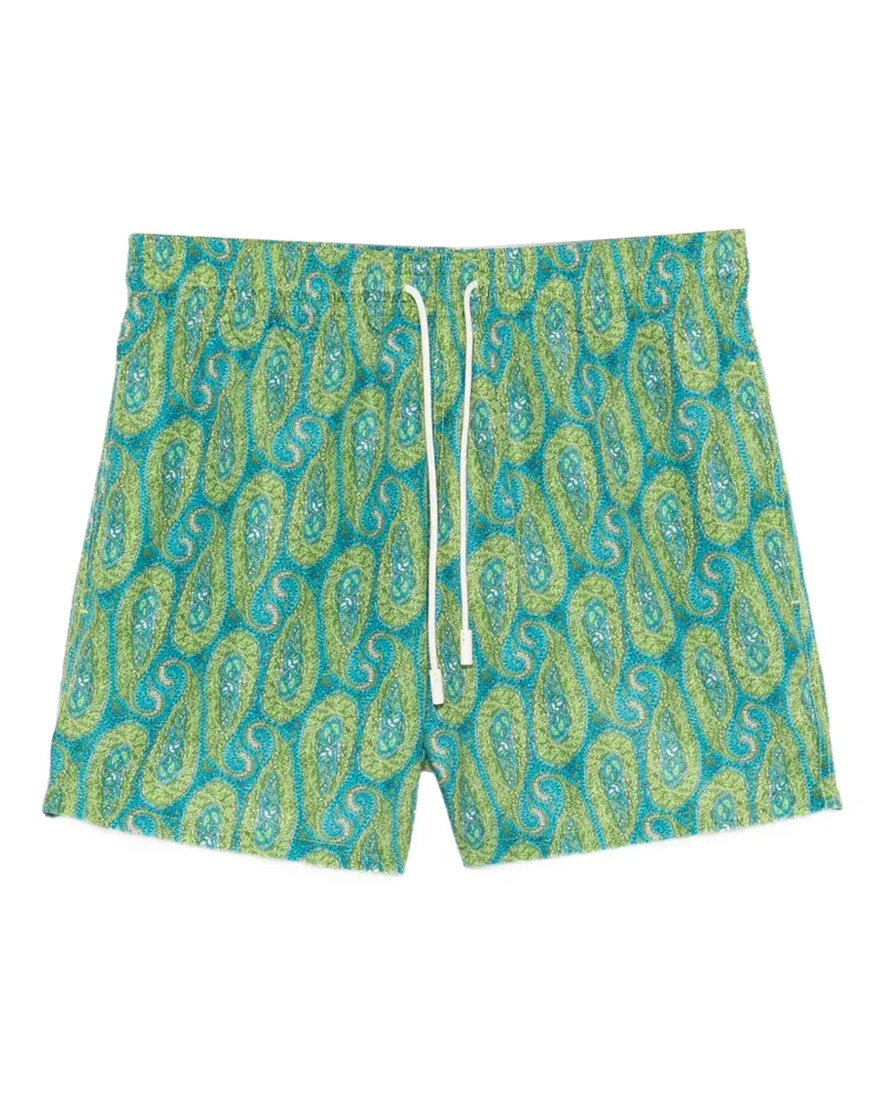 Etro paisley swim shorts - Grün Grün
