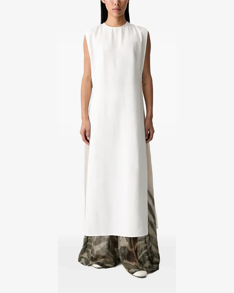 VICOLO sleeveless side-slit maxi dress - Weiß Weiß