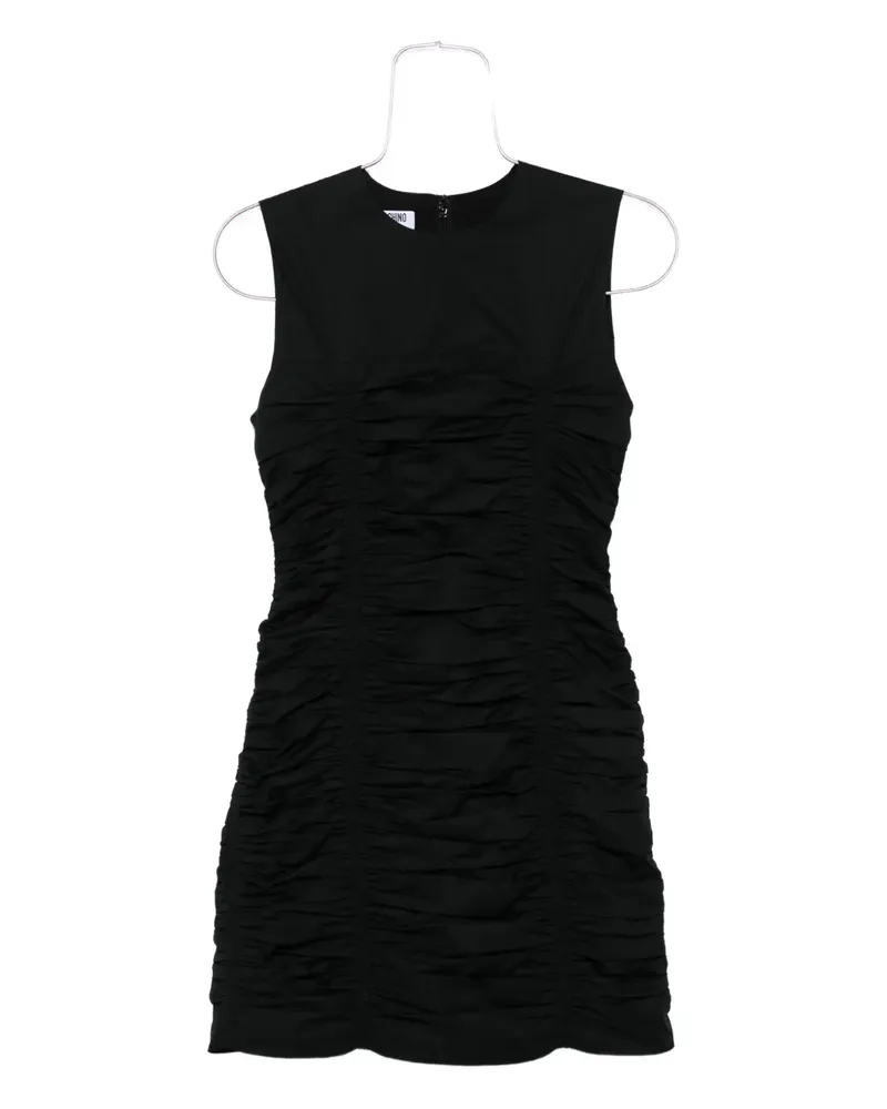 Moschino Ärmelloses Kleid mit Raffungen - Schwarz Schwarz