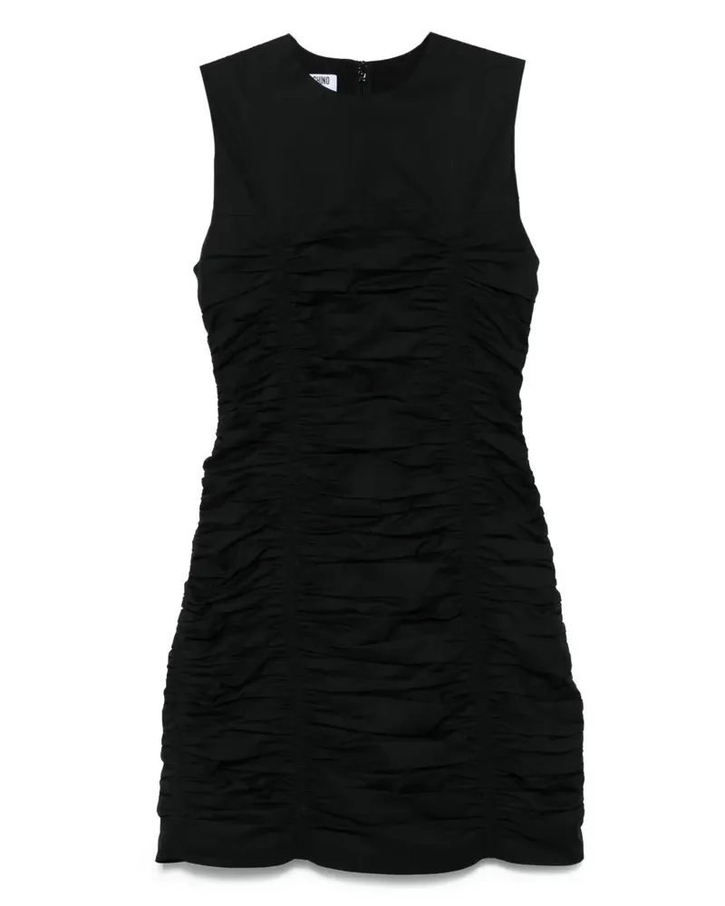 Moschino Ärmelloses Kleid mit Raffungen - Schwarz Schwarz