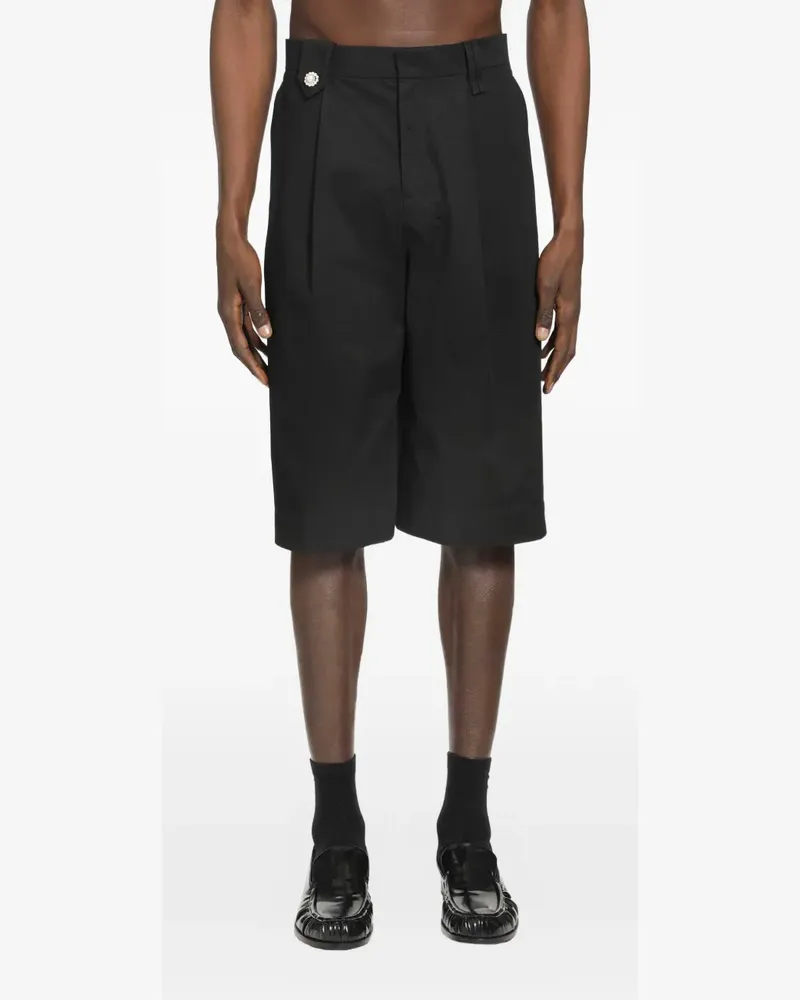 Simone Rocha tailored wide-leg shorts - Schwarz Schwarz