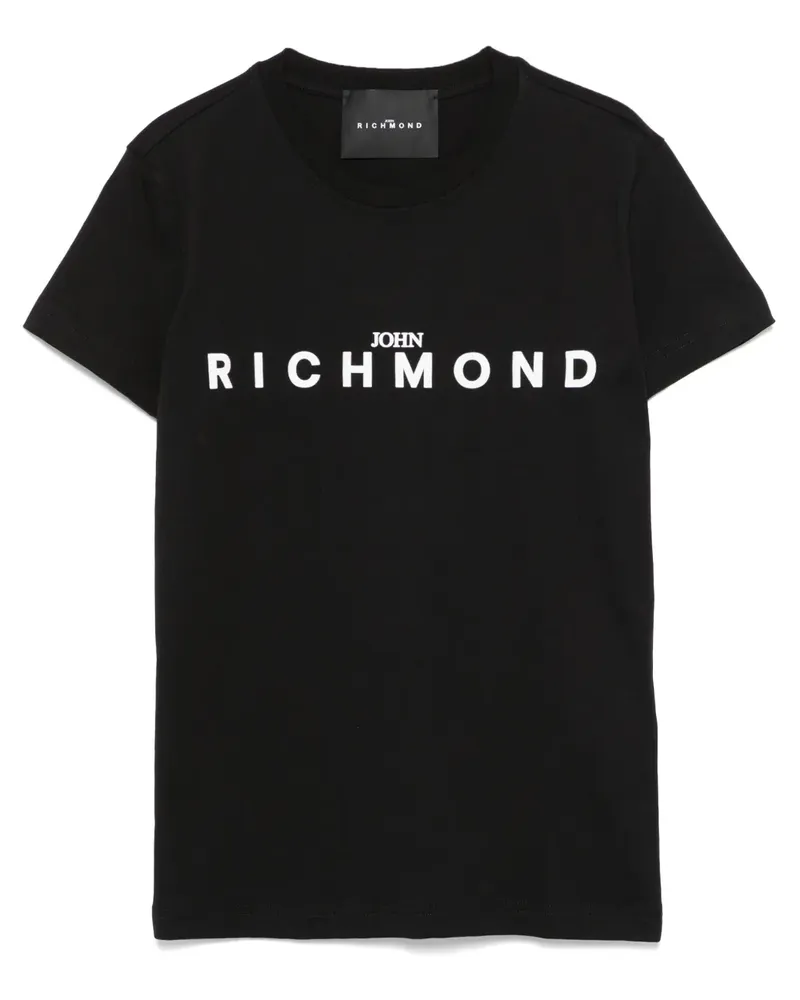 John Richmond T-Shirt mit Logo - Schwarz Schwarz
