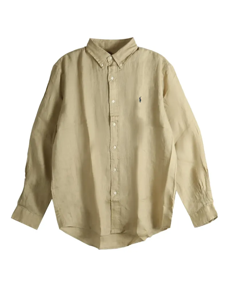 Ralph Lauren button-down long-sleeve shirt - Nude Nude