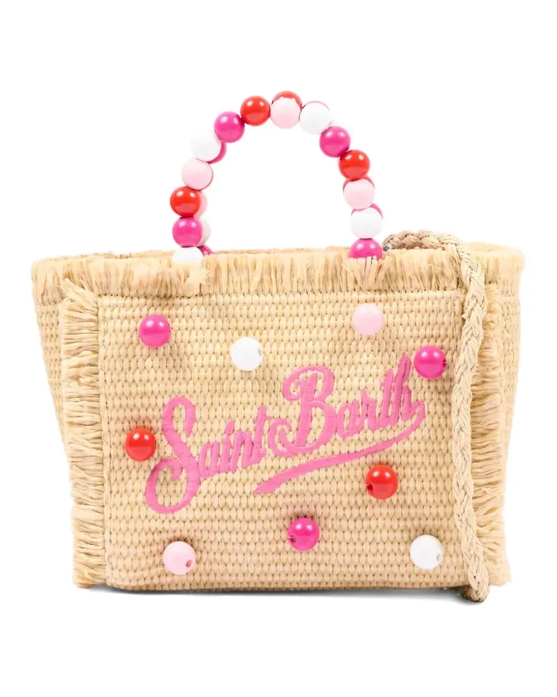 MC2 Saint Barth beaded straw bag - Nude Nude