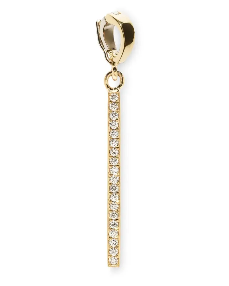 AZLEE 18K yellow gold Beam diamond pendant Gold