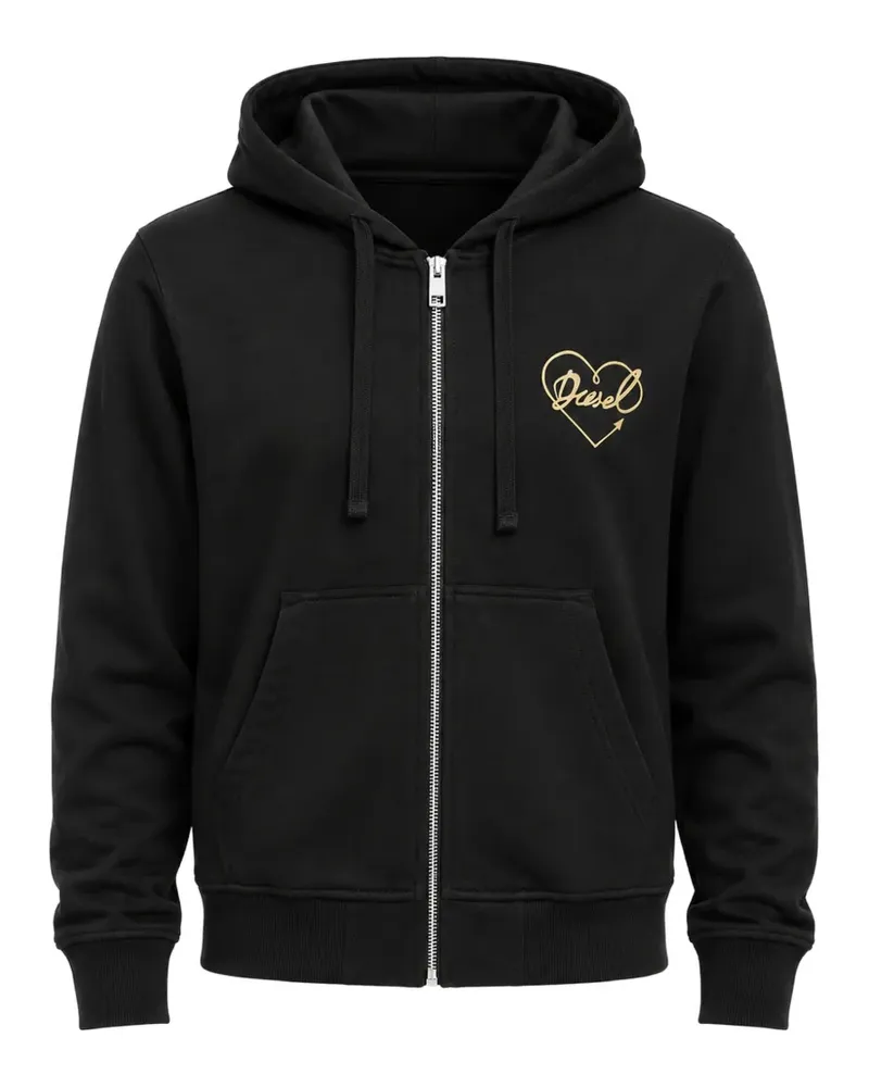 Diesel Reggy zip-up hoodie - Schwarz Schwarz