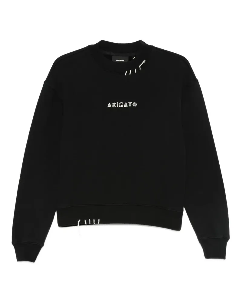 Axel Arigato Loops Sweatshirt mit Stickerei - Schwarz Schwarz
