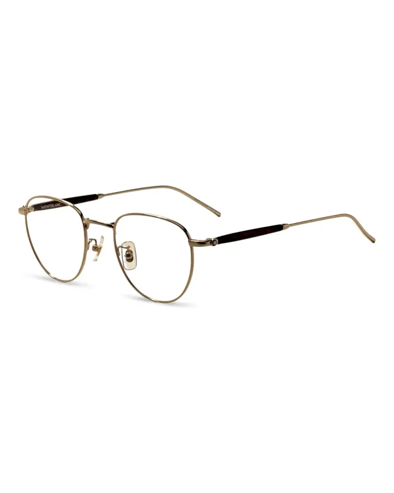 Montblanc Brille mit geometrischem Gestell - Gold Gold