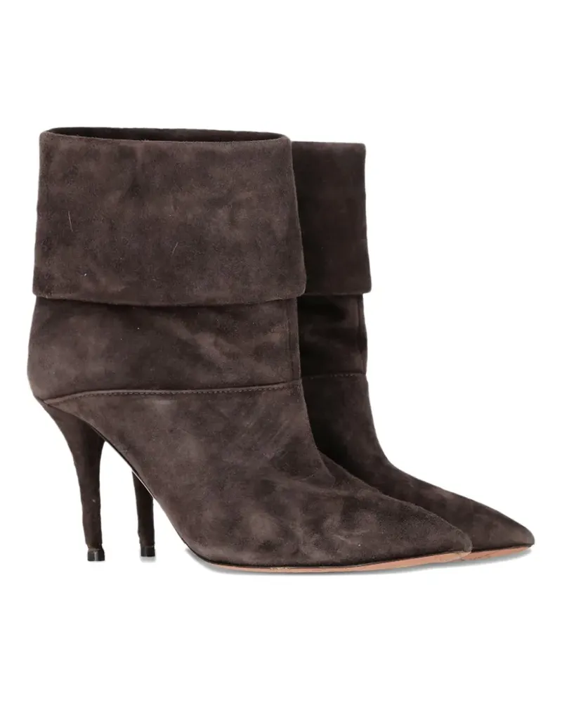 Aquazzura folded-top ankle boots - Braun Braun