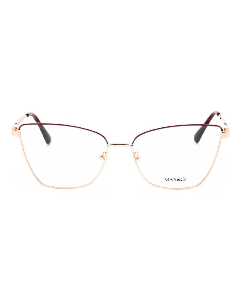 MAX&Co. cat-eye frame glasses - Gold Gold