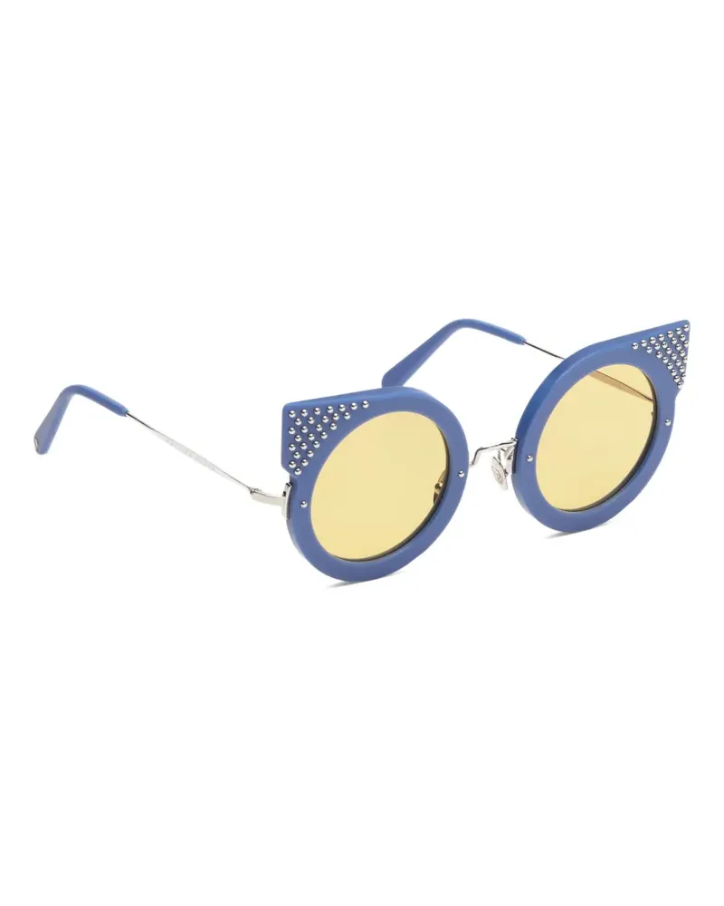 Philipp Plein Katy stud-embellished cat-eye sunglasses - Blau Blau