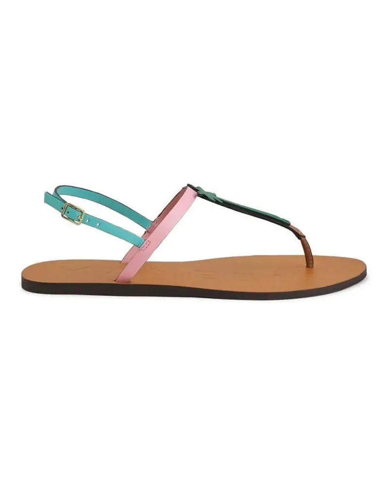 Manebí Canyon Sandalen mit Palmen - Rosa Rosa