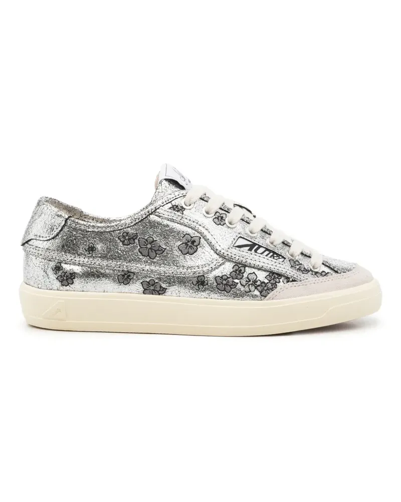 AUTRY Sneakers mit Blumenprint - Silber Silber