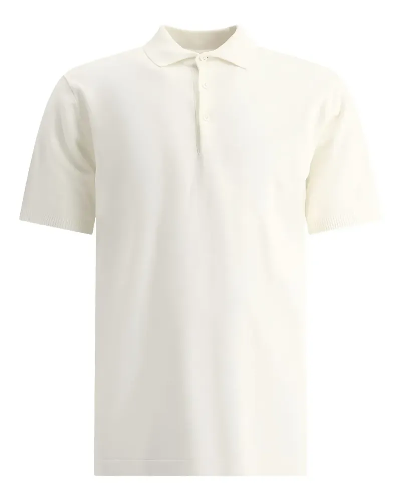 Beams Plus Poloshirt mit 12G - Weiß Weiß