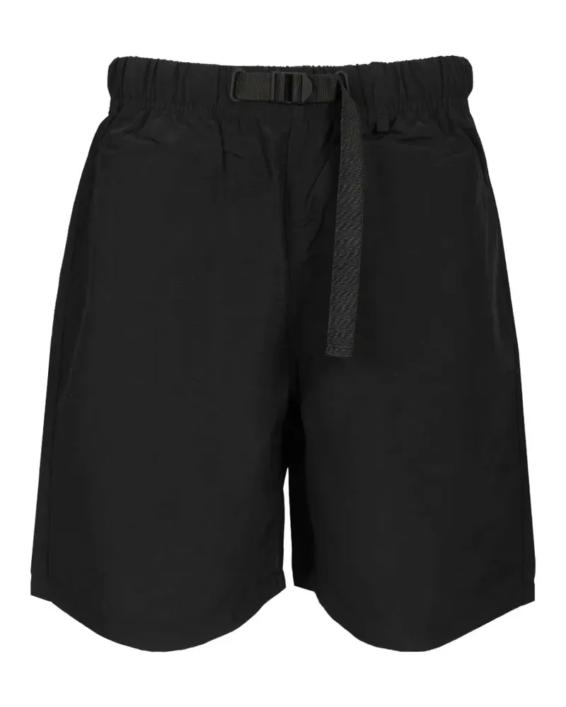 Kitsuné belted logo-print shorts - Schwarz Schwarz