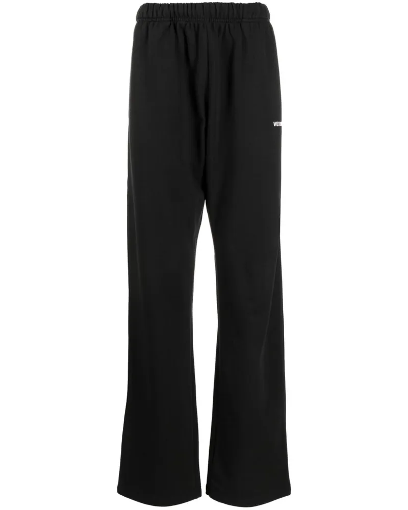 WE 11 DONE Jogginghose mit Logo-Print - Schwarz Schwarz
