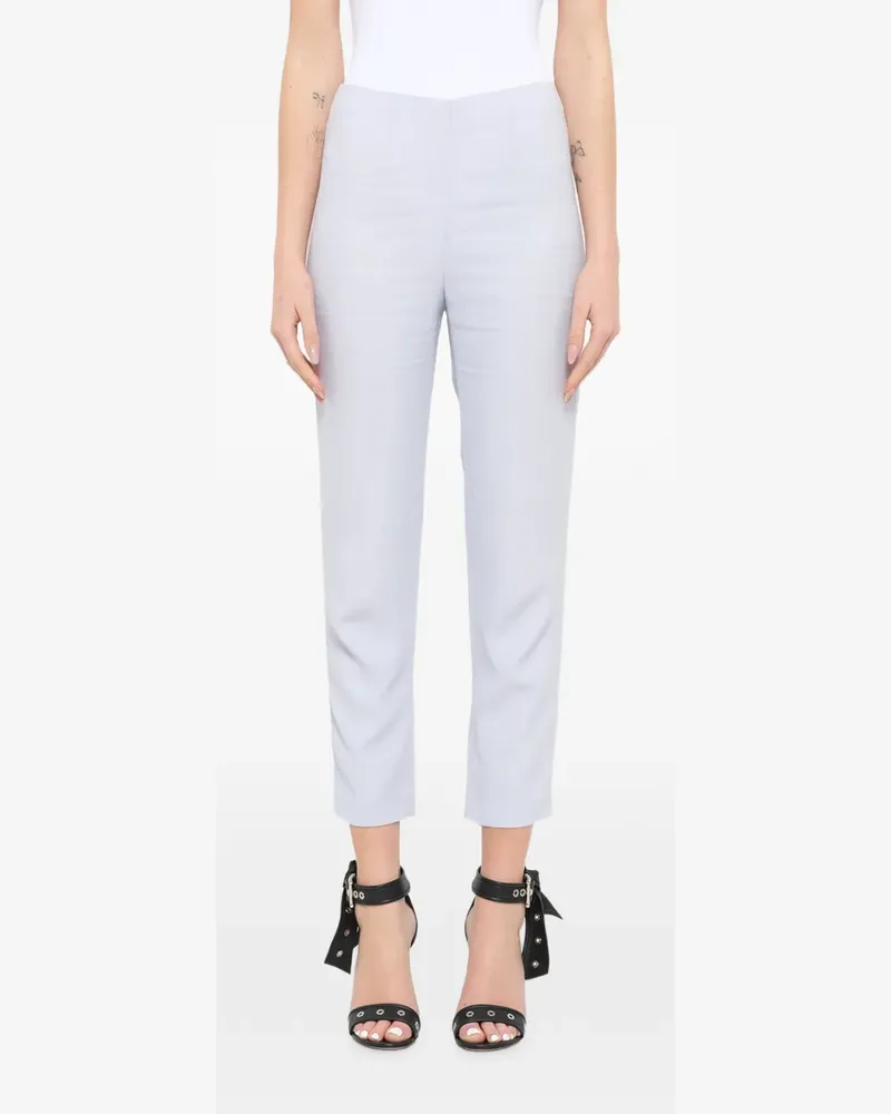 Alexander McQueen Cropped-Hose mit Reißverschluss - Blau Blau