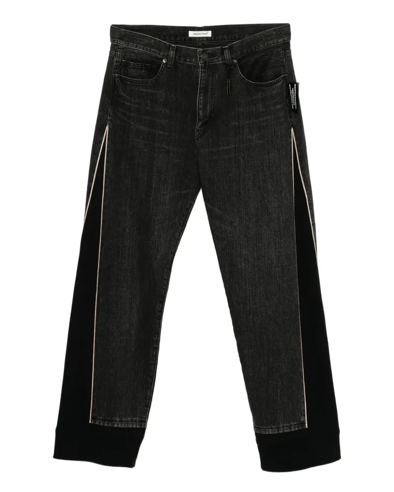 Undercover Straight-Leg-Jeans mit Einsätzen - Schwarz Schwarz