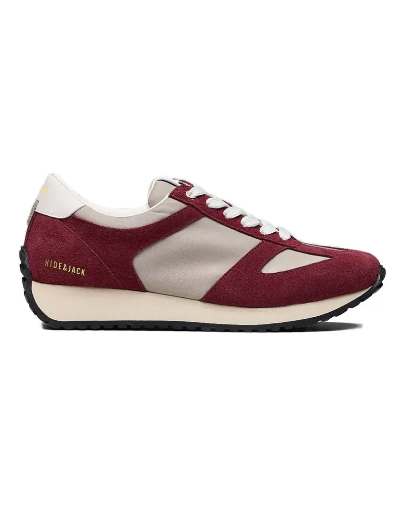 Hide & Jack Roma panelled suede sneakers - Rot Rot