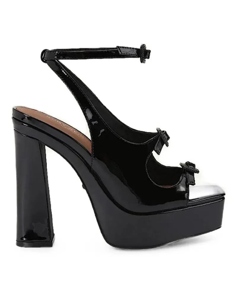 Kurt Geiger Plateau-Absatz mit 3 Schnallen - Schwarz Schwarz