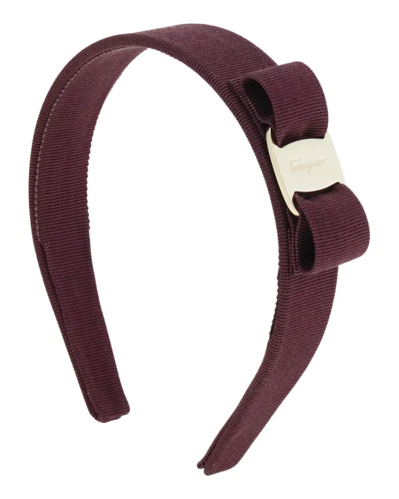 Ferragamo vara bow plaque headband - Violett Violett