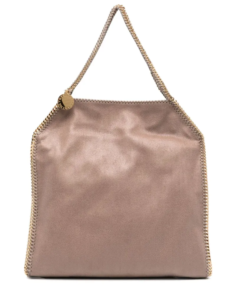 Stella McCartney Handtasche mit Logo-Schild - Braun Braun