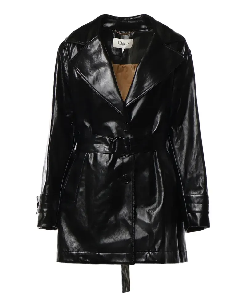 Chloé Jacke mit Gürtel - Schwarz Schwarz