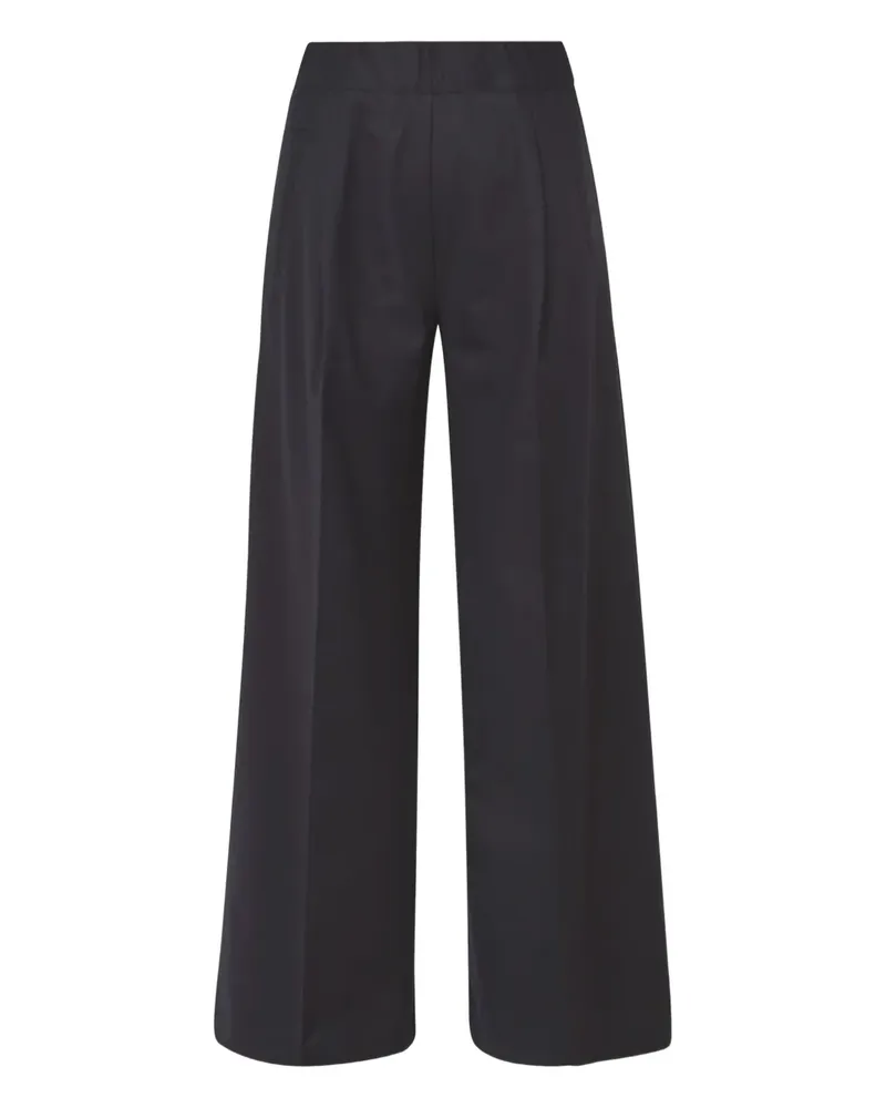 Semicouture elasticated-waist pleated trousers - Blau Blau