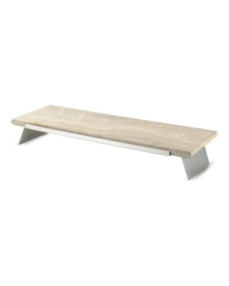 knIndustrie Travertine Tafelaufsatz aus Holz - Nude Nude