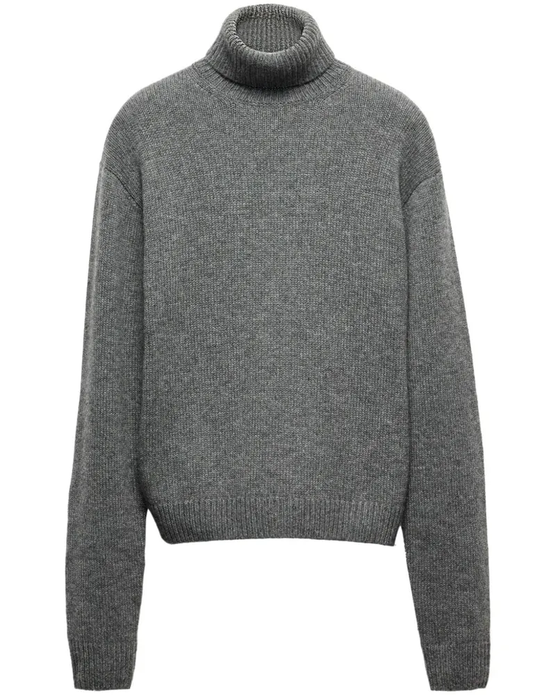 Prada Rollkragenpullover aus Kaschmir - Grau Grau