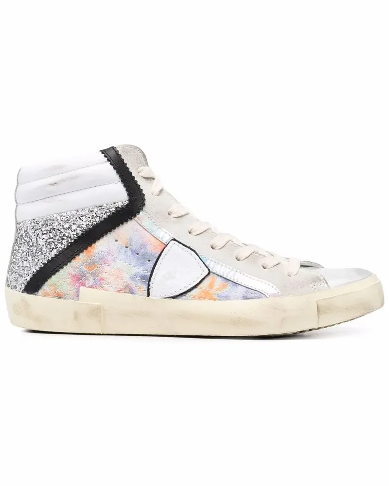 Philippe Model PRSX Metal Batik Sneakers - Silber Silber
