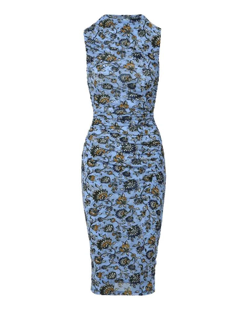 Veronica Beard Sylviani Midikleid - Blau Blau