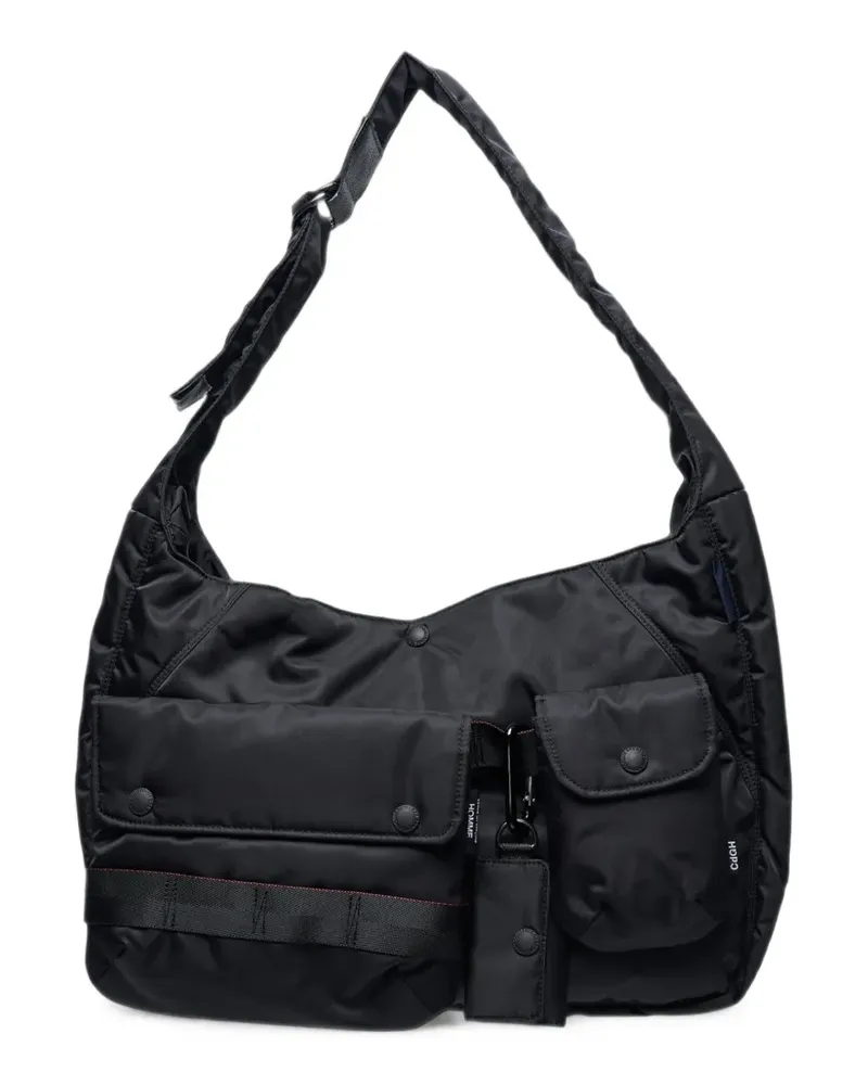 Comme des Garçons multi-pocket messenger bag - Schwarz Schwarz