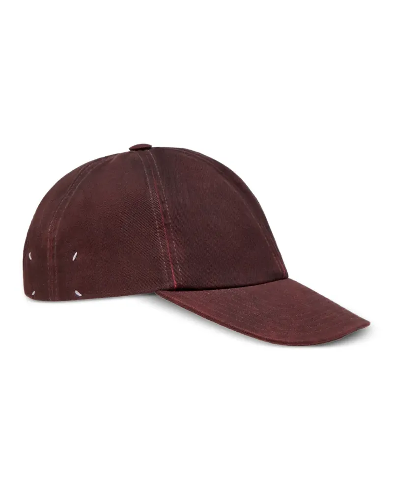 Maison Margiela Baseballkappe mit Bleach-Effekt - Braun Braun