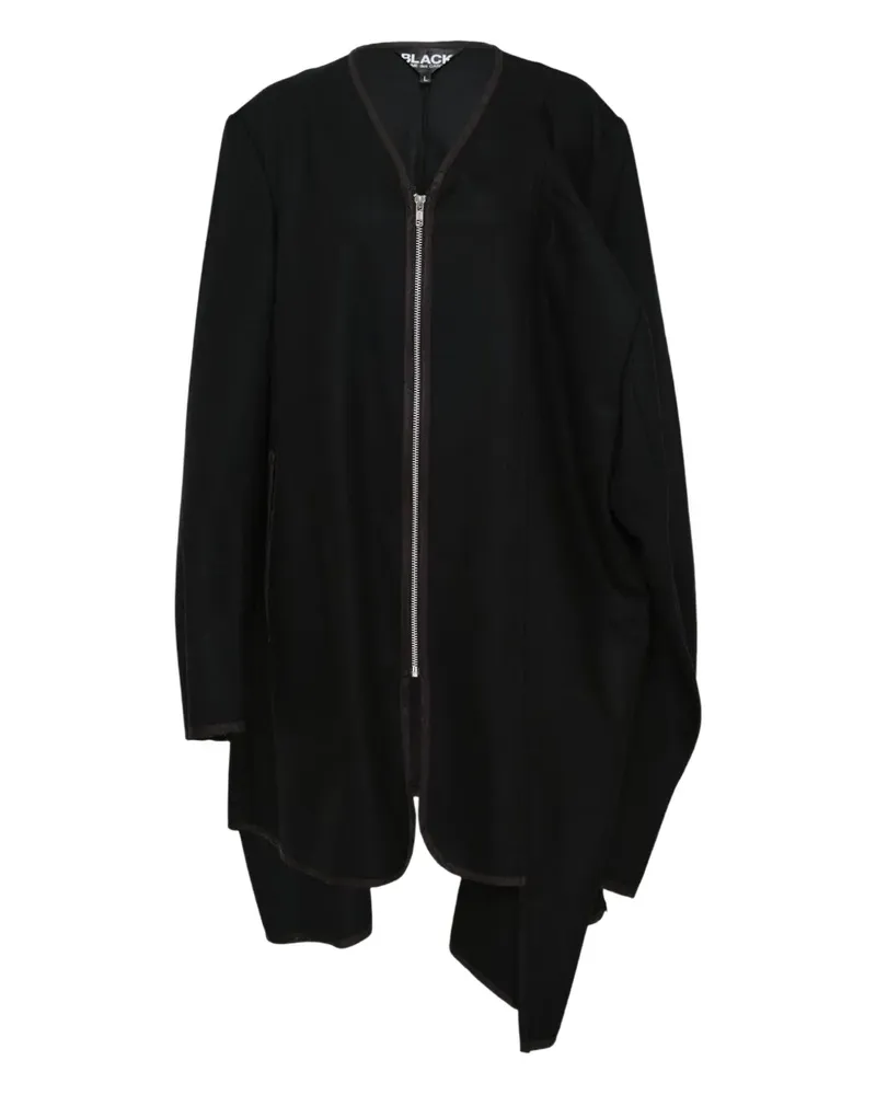 Comme des Garçons zip-up cape - Schwarz Schwarz