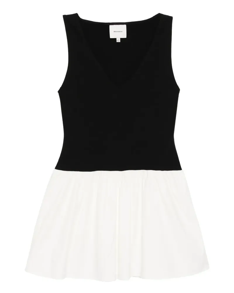 Reformation Alyssa Kleid - Schwarz Schwarz