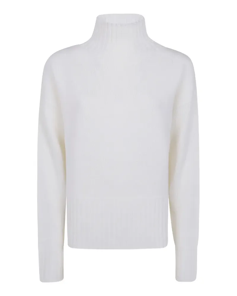 Drumohr  ribbed-knit high-neck sweater - Weiß Weiß