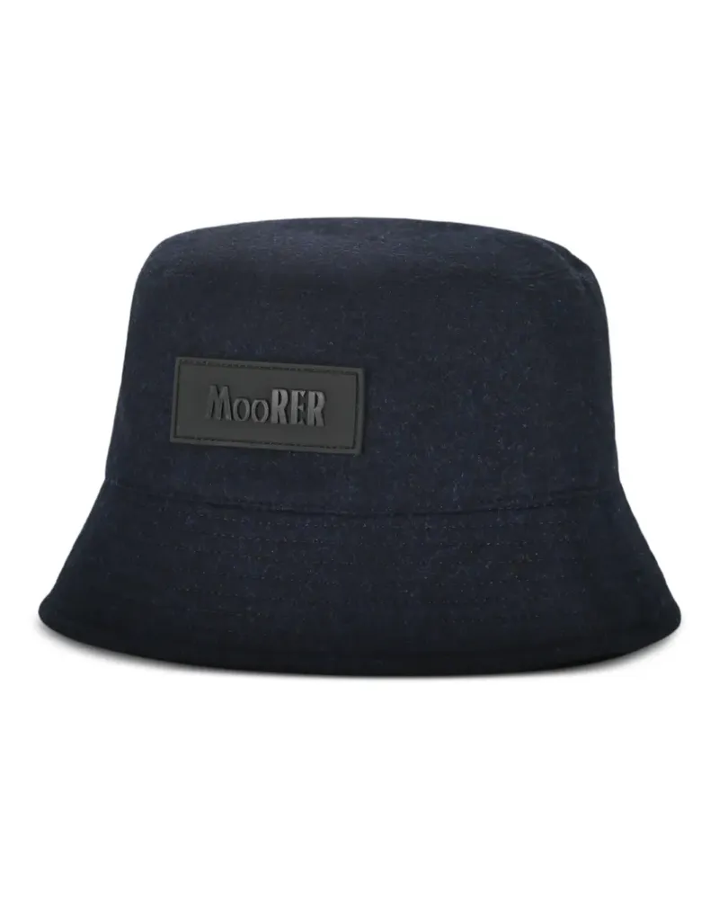 MOORER Mütze mit Logo-Patch - Blau Blau