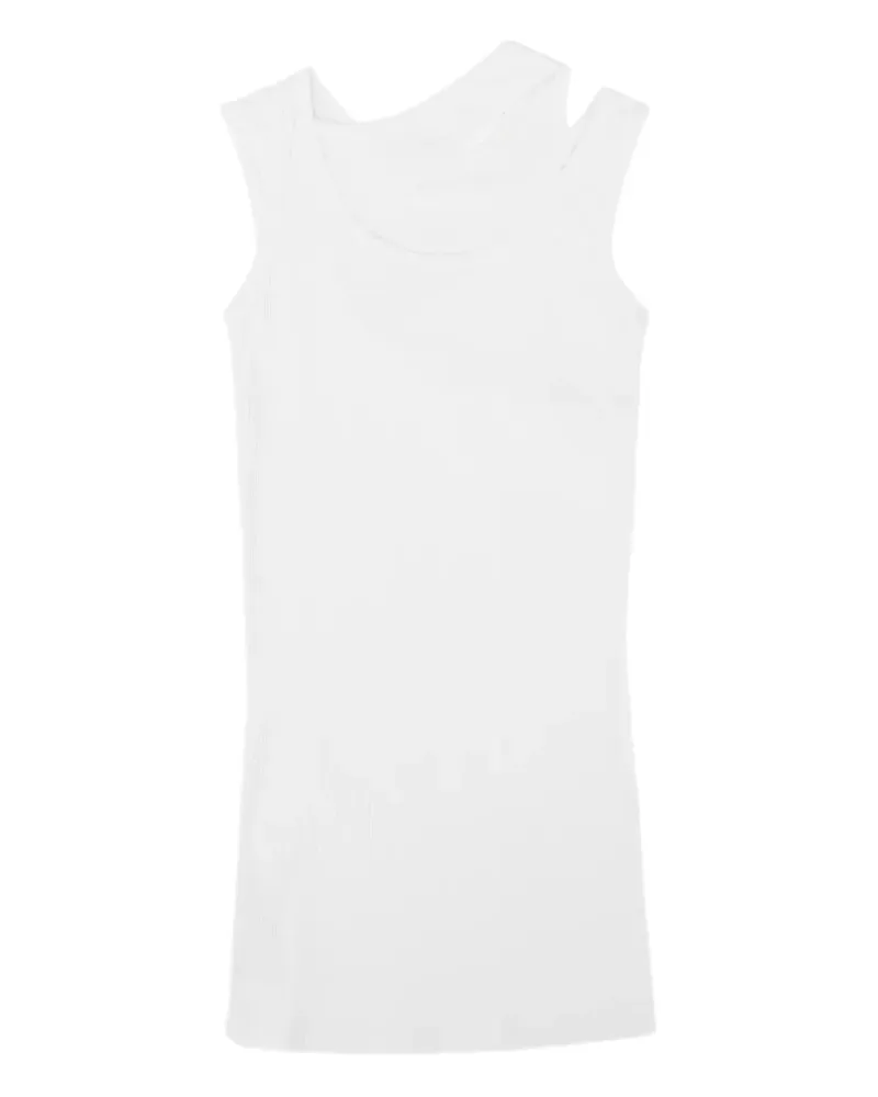 Heliot Emil Asymmetrisches ärmelloses Minikleid - Weiß Weiß