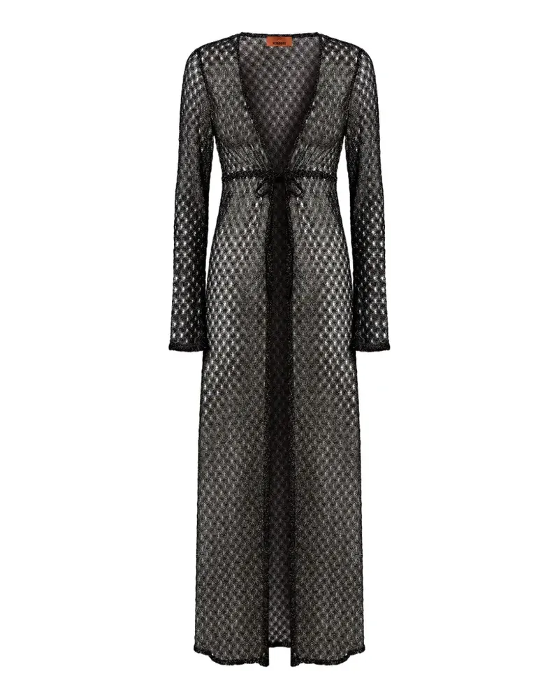 Missoni belted beach dress - Schwarz Schwarz