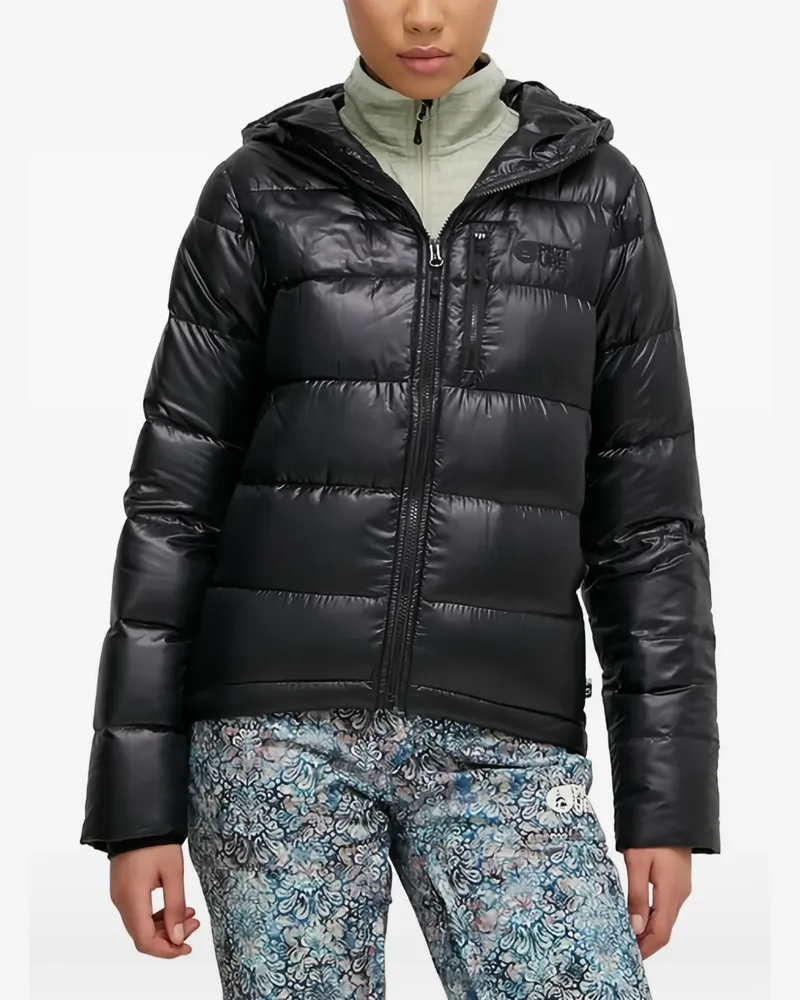Picture Hi Puff padded hooded jacket - Schwarz Schwarz