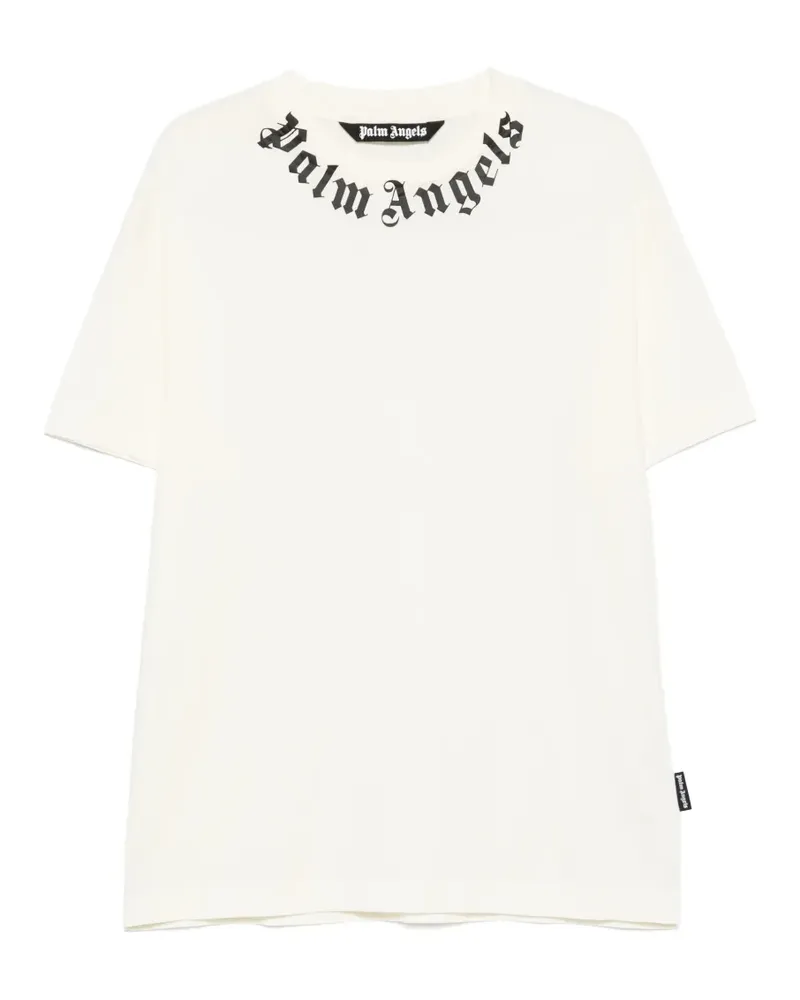 Palm Angels T-Shirt mit Logo-Print - Nude Nude