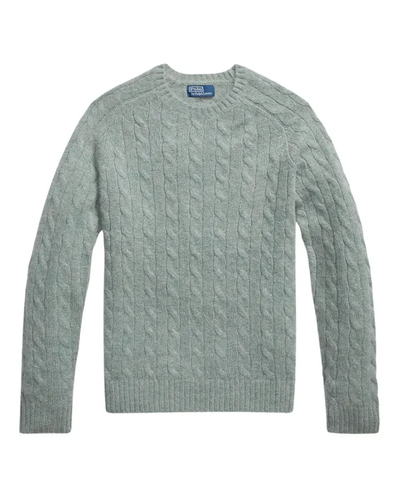 Ralph Lauren Pullover mit Zopfmuster-Patches - Grün Grün