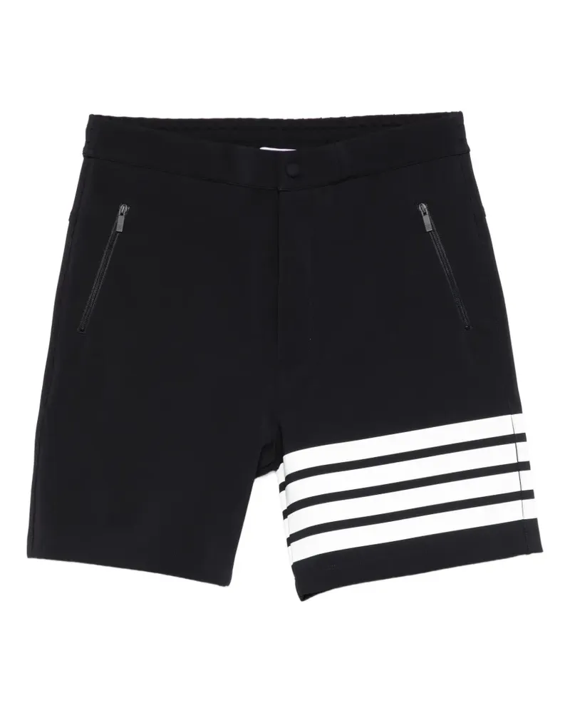 Thom Browne zip striped shorts - Schwarz Schwarz
