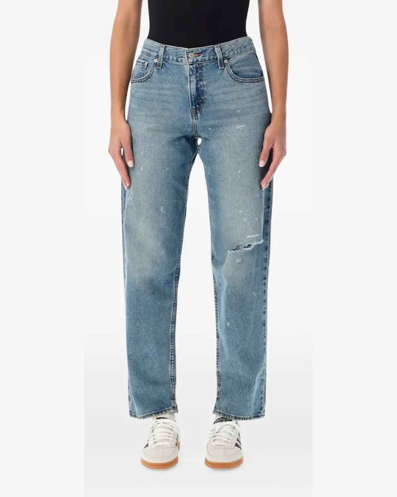 Levi's distressed cinched-back jeans - Blau Blau
