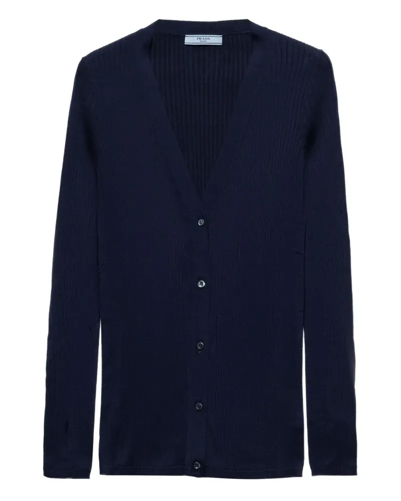 Prada Cardigan aus Baumwolle - Blau Blau