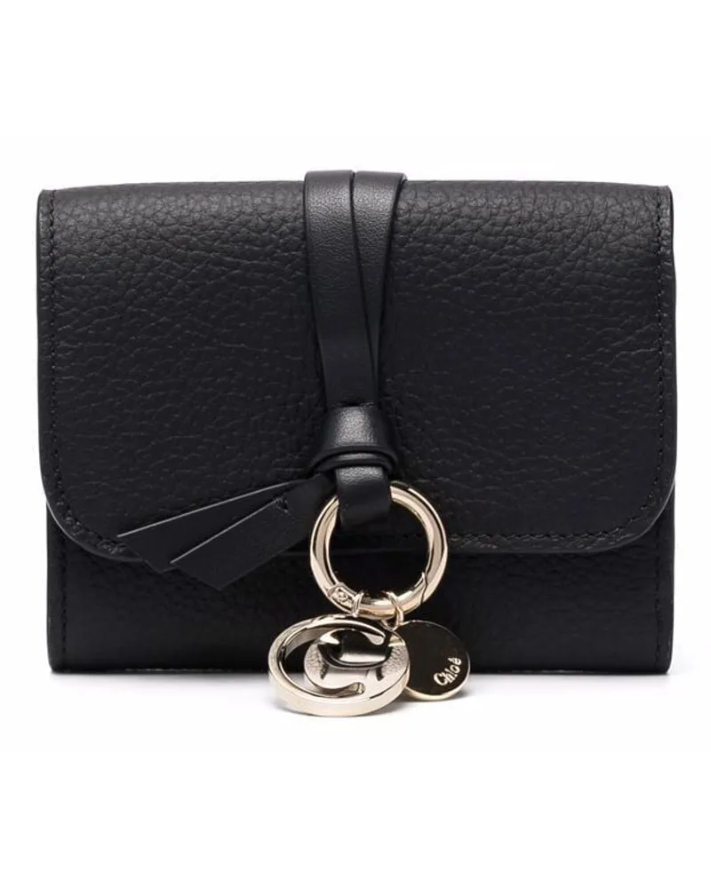 Chloé Portemonnaie mit Logo - Schwarz Schwarz