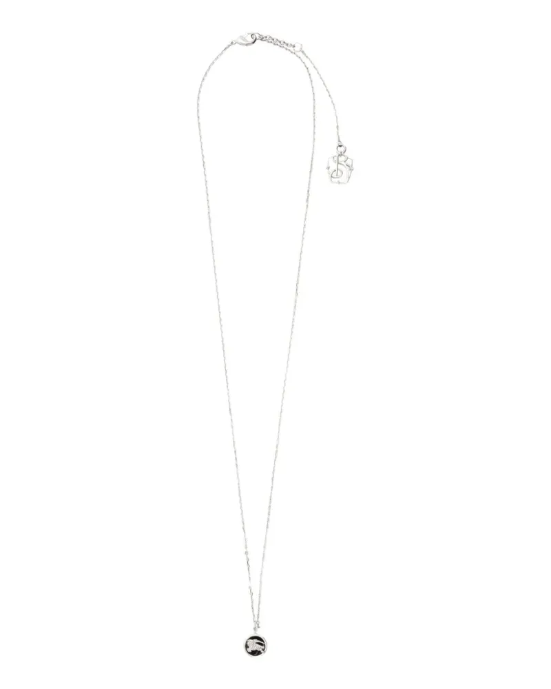 Burberry Knight coin necklace - Silber Silber